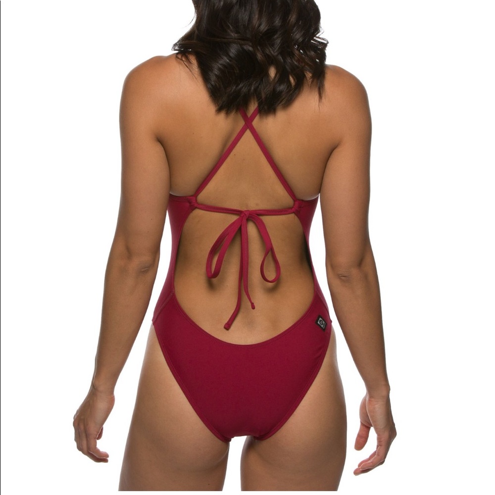 Jolyn onesie cranberry